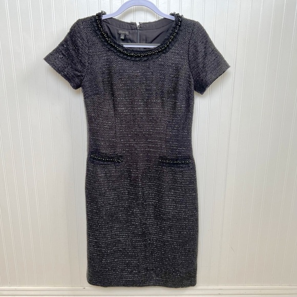 Talbots Dresses & Skirts - Talbots Black Sparkle Tweed Sheath Dress